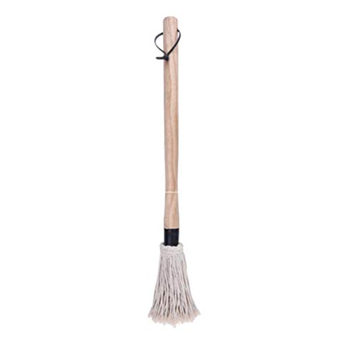 Yardwe BBQ Basting Mop with Wood Handle Washable Cotton Head Barbeque Sauce Basting Mops