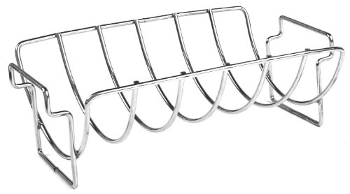 Charcoal Companion Cc3096 14-inch Stainless Steel Reversible Roasting And Rib Rack