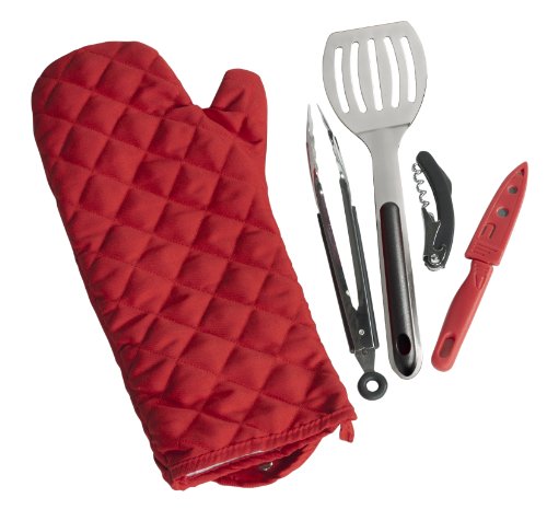 Char-broil 9689503 5-piece Grilling Glove And Utensil Set