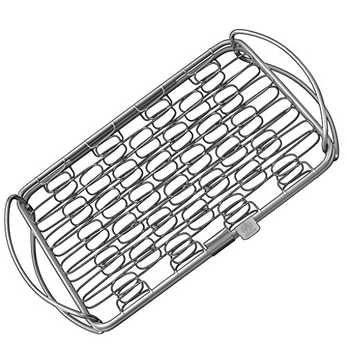 Fish Grill Basket sm - Perfect For Large Thick Fishes - Bbq Rack Made From Dishwasher Safe Stainless Steel With