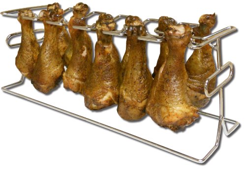 King Kooker 12wr 12-slot Leg And Wing Grill Rack For Poultry