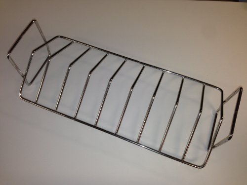 Large 16 BBQ Rib Rack for Big Green Egg Primo Grill Stainless Steel by Island Outdoor