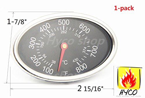 Hyco Replacement Lid Thermometer Gas Grill Stainless Steel Heat Indicator For Aussie Bbq Grillware Brinkmann