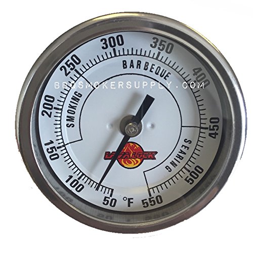 Lavalock&reg 3&quot Adjustable Gas Charcoal Smoker Pit Grill Bbq Thermometer Electric Heavy Duty Stainless