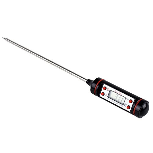 Premium Digital Cooking Thermometer - 60 Larger Display Longer Probe - Instant Read Thermometer for Meat Candy BBQ - Grill Thermometer Candy Thermometer Deep Fry Thermometer - Battery Included