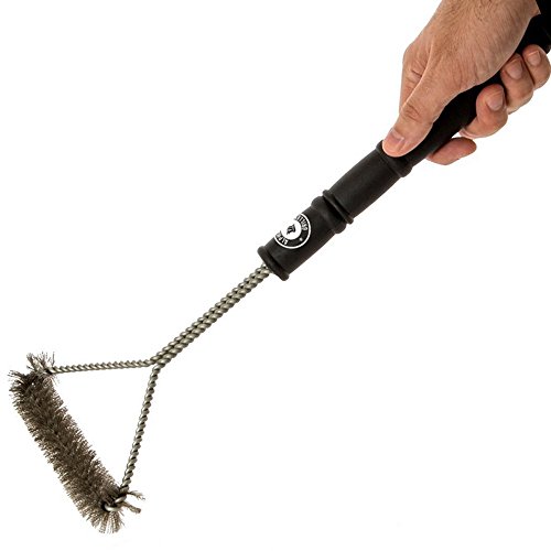 Alpha Grillers Bbq Grill Brush Stainless Steel Bristles 18 Inch Long Tools Ideal For A Weber Barbecue