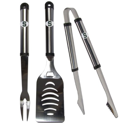 NCAA Michigan State Spartans Stainless Steel BBQ Tool Set