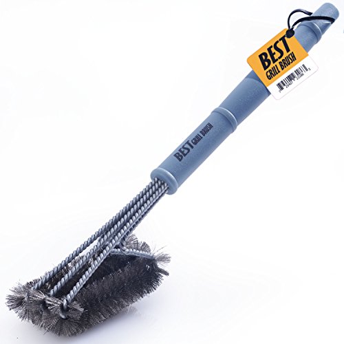 Best Bbq Grill Brush Stainless Steel - 18&quot Barbecue Cleaning Brush With Wire Bristles And Soft Comfortable Handle