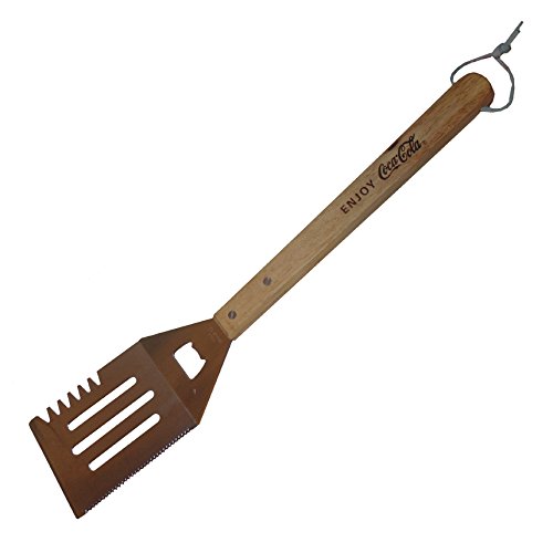 Wooden Handle Stainless Steel Coca-cola Bbq Spatula