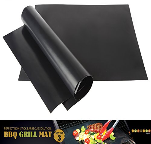 Twisted Chef Grill Mat Bbq Grilling Accessories Sheets For Gas Grills Set Of 3 Mats 1575 X 13