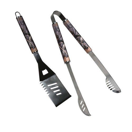 Rivers Edge 2 Pc Camo Tongs And Spatulaturner Bbq Tool Set 1922