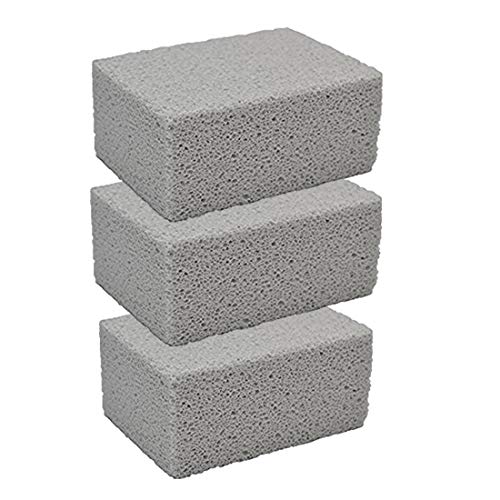 LZGQXF Grill Cleaning Brick Grilling Stone CleanerDescaling BBQ Block ConstructionRemoves Encrusted GreasesStains Residues DirtReusable Pumice Stone