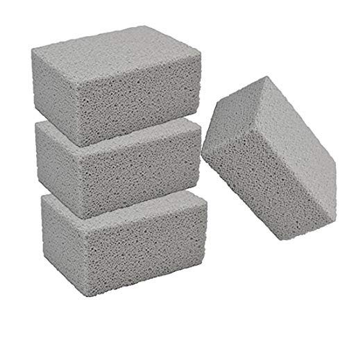 LZGQXF Grill Cleaning Brick Grilling Stone CleanerDescaling BBQ Block ConstructionRemoves Encrusted GreasesStains Residues DirtReusable Pumice Stone