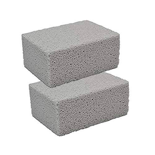 LZGQXF Grill Cleaning Brick Grilling Stone CleanerDescaling BBQ Block ConstructionRemoves Encrusted GreasesStains Residues DirtReusable Pumice Stone