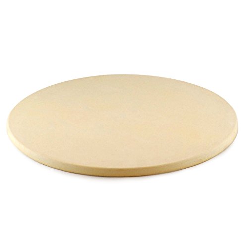 Ceramic Grill Store 13 Round Ceramic Pizza Stone for Big Green Egg Primo Kamado Joe and other Outdoor Grills and Ovens