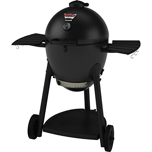 Char-Griller 96619 Akorn Kamado Kooker Combo with Grill Cover with Cooking Stone Graphite