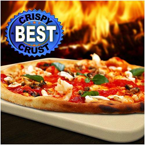Pizza Stone 14x16 Rectangle X 58&quot Thick  Best Crispy Crust Durable Certified Safe Good In Ovensamp Grills