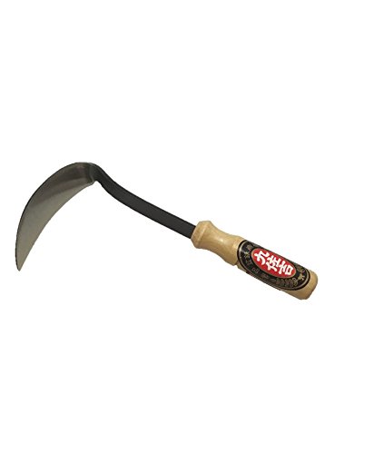 BlueArrowExpress Kana Hoe 217 Japanese Garden Tool - Hand HoeSickle is Perfect for Weeding and Cultivating The Blade Edge is Very Sharp
