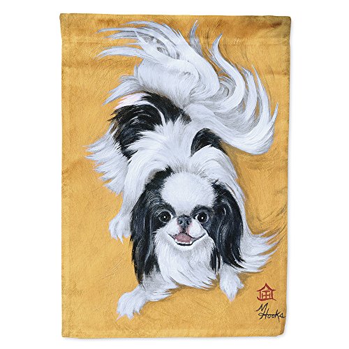 Carolines Treasures MH1034GF Japanese Chin Black White Play Flag Garden Size Small Multicolor