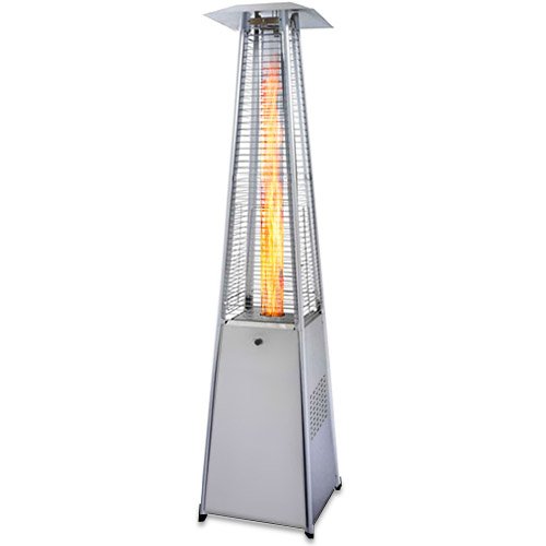 Garden Radiance GRP4000SS Dancing Flames Pyramid Outdoor Patio Heater with Stainless Steel Base