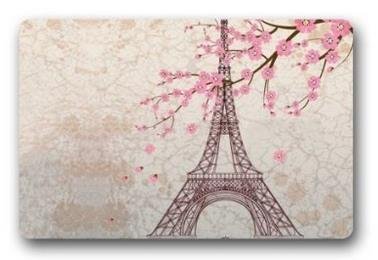 Beautiful Paris Eiffel Tower Customized Novelty Rug Bathroom Carpets Doormat Indoor or Outdoor Floor Door Mat 236x157 Inches