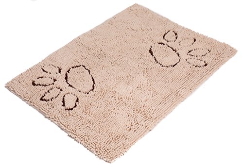 BirdRock Home 26 x 36 Dog Doormat  Absorbent Surface  Non-Skid Bottom  Protects Floors Tan