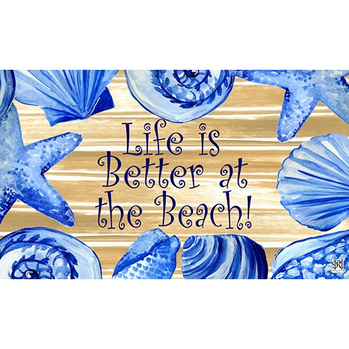 Life Is Better At The Beach Door Mat Novelty Floor Mat