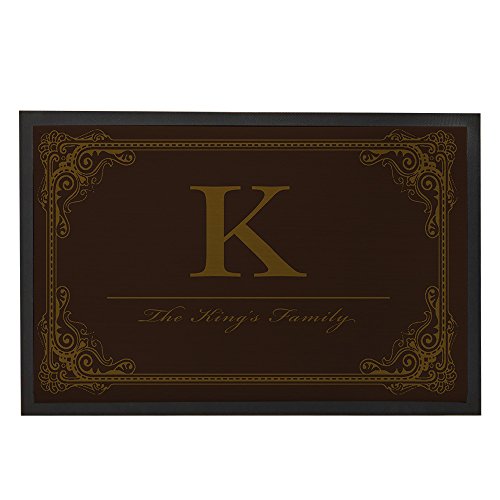 Personalized Family Doormats Outdoor Gold Floral Custom Bath Mat Custom Name Mat Indoor Outdoor Family Floor Mat