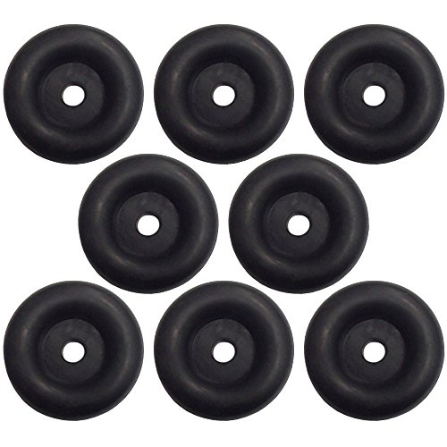 Eight 8 Cargo Trailer Door Ramp 25 Round Black Rubber Bumper Replacement