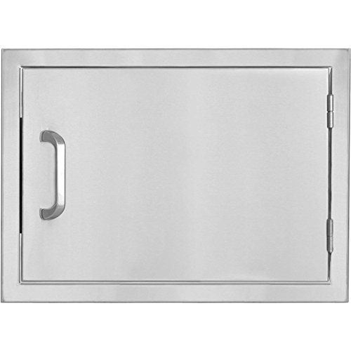 Bbqguys.com Kingston Series 24-inch Stainless Steel Right-hinged Single Access Door - Horizontal
