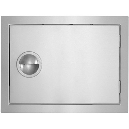 Bbqguys.com Portofino Series 20-inch Stainless Steel Right-hinged Single Access Door - Horizontal