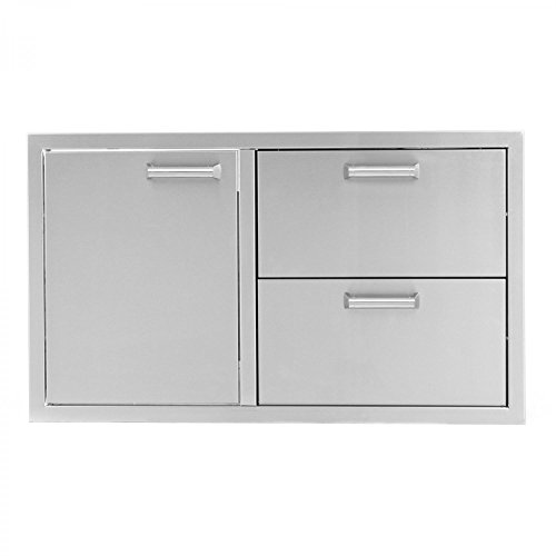 Bbqguyscom Sonoma Series 36-inch Stainless Steel Access Door Double Drawer Combo