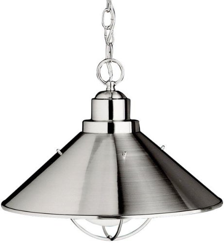 Kichler 2713NI Seaside Aluminum Outdoor Ceiling Lighting 150 Total Watts Brushed Nickel