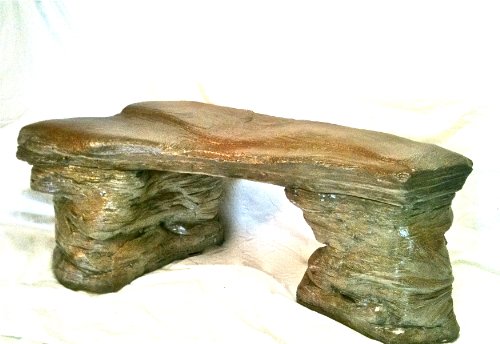 Cast Stone Petrified Rock Benchquotoutdoor Garden Patio Bench&quot 3 Piece Hand Sculpted Rustic Garden Bench Outdoor