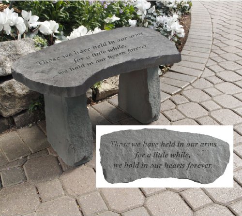 Design Toscano In Our Hearts Forever Cast Stone Memorial Garden Bench