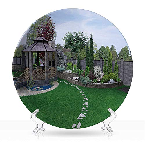 Alfresco living areaDish 3d render Dish 7Inch