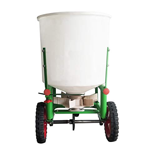 INTBUYING 265lbs Tow-Behind ATV Tractor Broadcast Spreader Seeder Fertilizer Seed Snow Melt for Lawn Gargen Farm