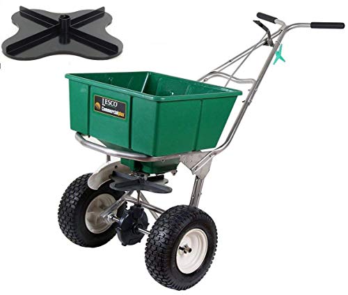 Lesco 101186 High Wheel Walk-Behind Fertilizer Spreader with Ultra Plus Impeller Bundle 2 Items