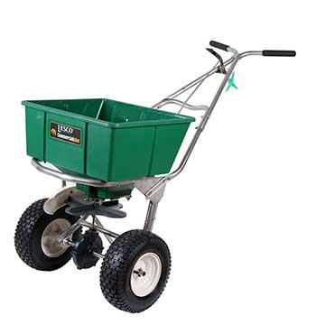 Lesco High Wheel Fertilizer Spreader with Manual Deflector - 101186 - Replaces 091186