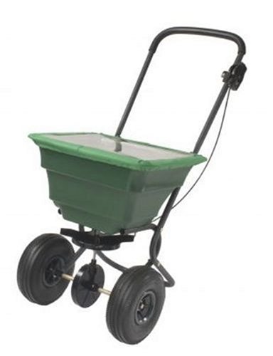 Precision Products 75-Pound Capacity Broadcast Spreader with Pneumatic Tires and Rain Cover SB4000PRCGY