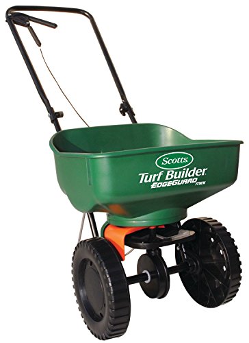 Scotts Broadcast Spreader Use It For Grass Seed Manure Salt Compost Fertilizer Turf Builder For Growing Plants Flowers Shrubs In Garden Lawn Yard Backyard Heavy Duty Edgeguard Technology