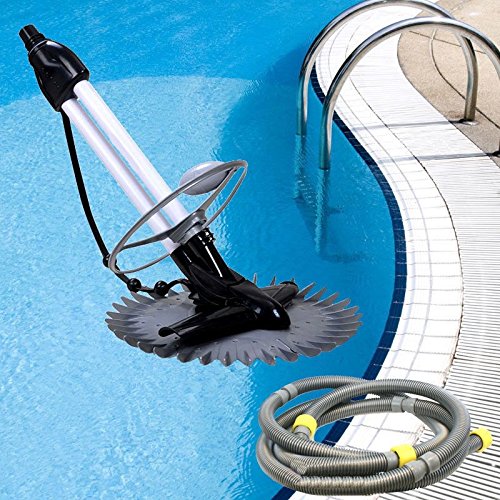 Inground Automatic Swimming Pool Vacuum Cleaner Hover Wall Climb w 33ft Hoses