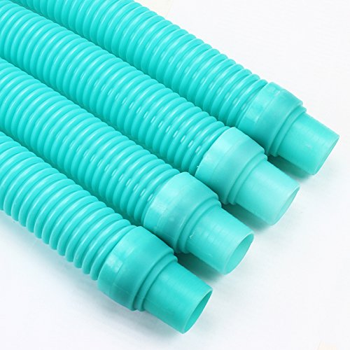 XtremepowerUS 4 Pcs Pool Cleaner Hose Kreepy Krauly Baracuda Zodiac G3 G4 Hayward - Turquoise Blue