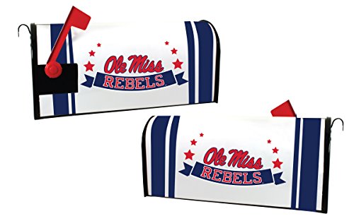 MISSISSIPPI REBELS MAILBOX COVER-OLE MISS MAGNETIC MAIL BOX COVER-NEW FOR 2016