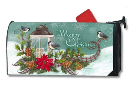 Mailwraps Christmas Lantern Magnetic Mailbox Cover 09328