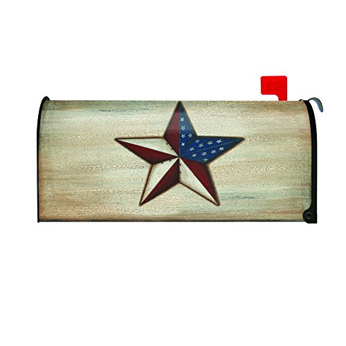 Toland Home Garden American Star Decorative Mailbox Cover