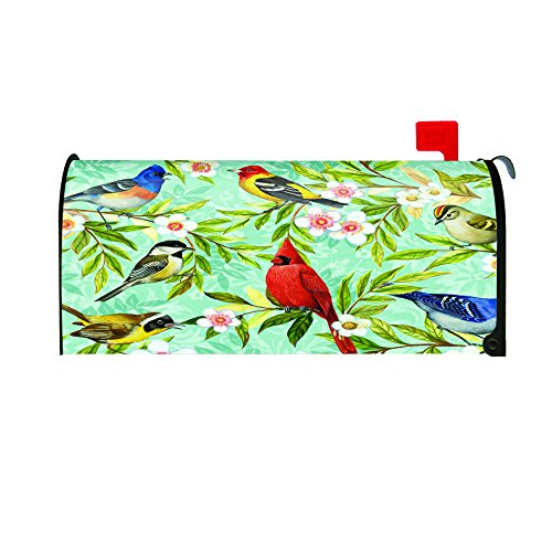 Toland Home Garden Bird Collage Decorative Mailbox Cover