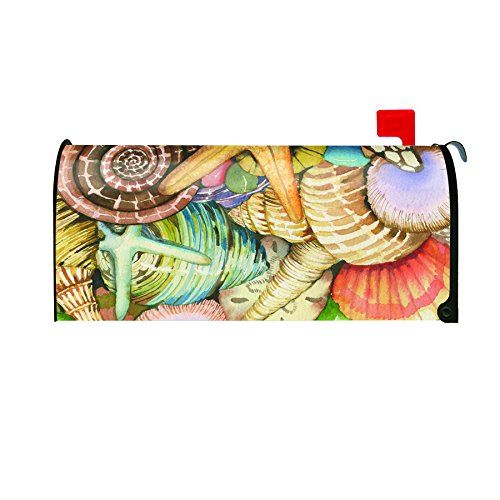 Toland Home Garden Shells Of The Sea Decorative Mailbox Cover