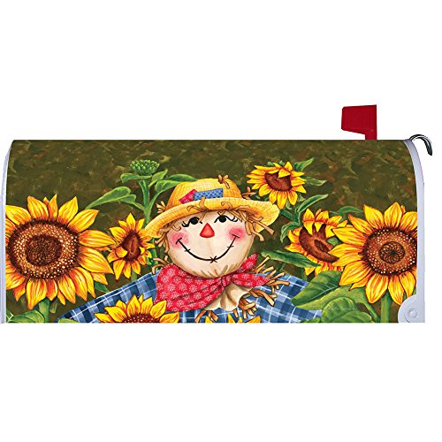 Custom Decor Plaid Scarecrow Large Mailbox Cover