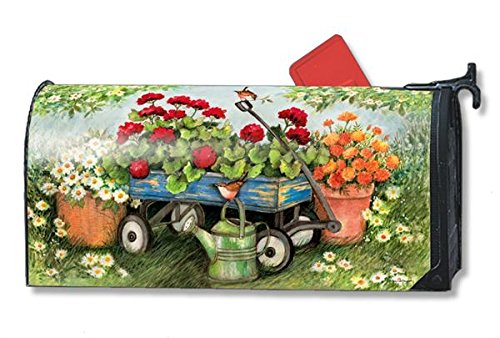Geraniums by the Dozen LARGE Magnetic Mailbox Cover